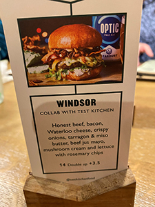 The Windsor Burger from Honest Burger