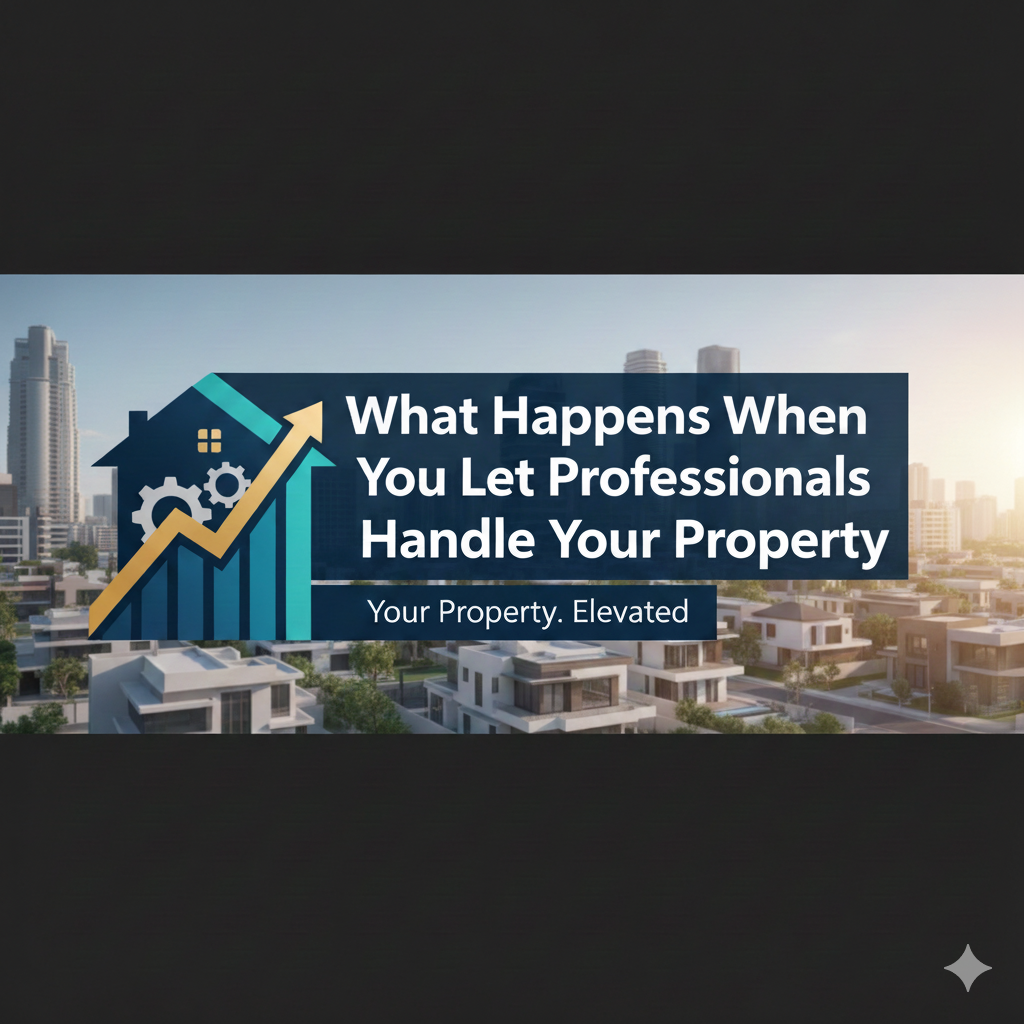 professional property management team working on a short-let property